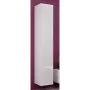 Pakraštinė spinta cama meble VIGO 180 — 1800×400×300 mm, balta/balta blizgi