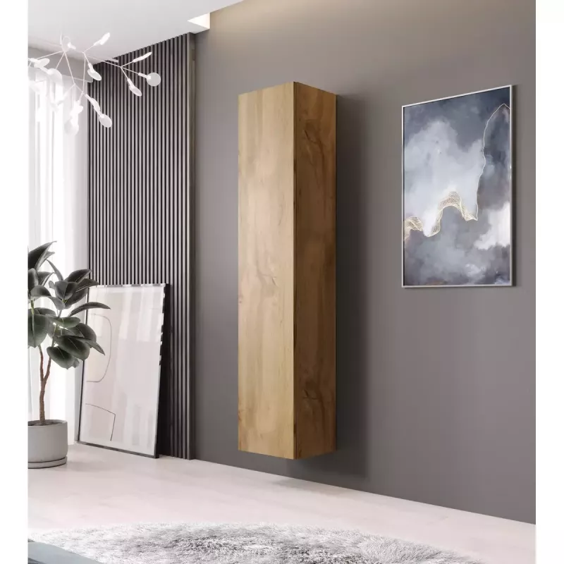 Sieninė spinta Cama Meble VIGO 180, 1800×400×300 mm, Wotan ąžuolas