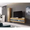 Sieninė spinta Cama Meble VIGO 180, 1800×400×300 mm, Wotan ąžuolas