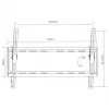 TV laikiklis sieninis MACLEAN MC-605, fiksuotas, VESA 75x75–600x400, iki 55 kg, 32–80 colių ekranams