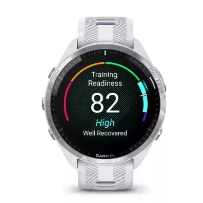 Garmin Forerunner 965 išmanusis laikrodis, 47 mm, 1,4 col. AMOLED, 32 GB, GPS, baltos spalvos