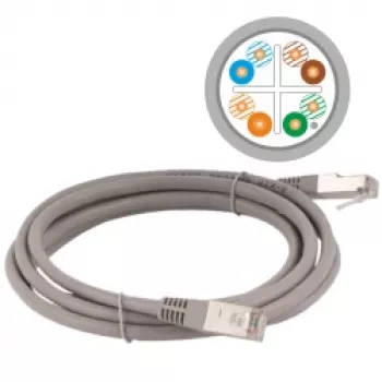 ALANTEC Patch kabelis CAT6 F/UTP 5m pilkas