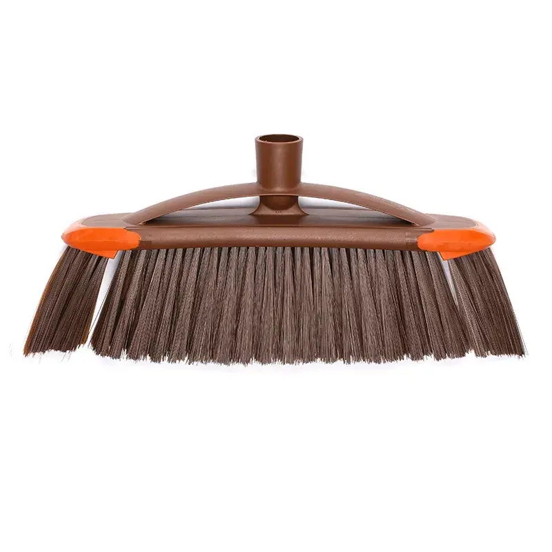 VILEDA 136082 vidaus šluota su minkštais/kietais plastikiniais šereliais ir rankena, bronzinė