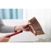 VILEDA 136082 vidaus šluota su minkštais/kietais plastikiniais šereliais ir rankena, bronzinė