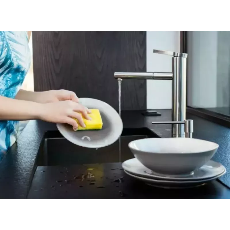 Kempininis šveitiklis VILEDA Tip-Top, 5 vnt., stačiakampiai pluoštiniai pagalvėliai 70×90×30 mm, geltoni