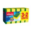 Kempininis šveitiklis VILEDA Tip-Top, 5 vnt., stačiakampiai pluoštiniai pagalvėliai 70×90×30 mm, geltoni