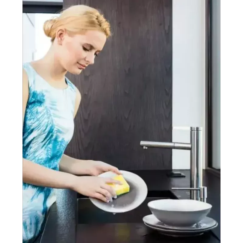 Kempininis šveitiklis VILEDA Tip-Top, 5 vnt., stačiakampiai pluoštiniai pagalvėliai 70×90×30 mm, geltoni