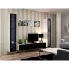 TV stovas cama meble VIGO 180 – 1800×400×300 mm, baltas stalviršis, baltas rėmas, medžio drožlių plokštė