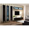TV stovas cama meble VIGO 180 – 1800×400×300 mm, baltas stalviršis, baltas rėmas, medžio drožlių plokštė