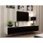 TV stovas cama meble VIGO 180 – 1800×400×300 mm, baltas stalviršis, baltas rėmas, medžio drožlių plokštė