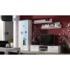 TV stovas cama meble SOHO 180 — 1800×430×370 mm, baltas stalviršis (medžio drožlių plokštė), baltas rėmas