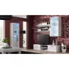 TV stovas cama meble SOHO 180 — 1800×430×370 mm, baltas stalviršis (medžio drožlių plokštė), baltas rėmas