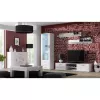 TV stovas cama meble SOHO 180 — 1800×430×370 mm, baltas stalviršis (medžio drožlių plokštė), baltas rėmas