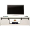 Stalius spintelė televizoriui Cama Meble GRANERO RTV 200x56,7x35 cm balta blizgi viršus, medžio drožlių plokštės korpusas