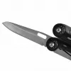 Multitool AZYMUT Turon 10 funkcijų su karabinu H-P224108 — nerūdijantis plienas 420, sulankstytas 11 cm, svoris 224 g, odinis dėklas