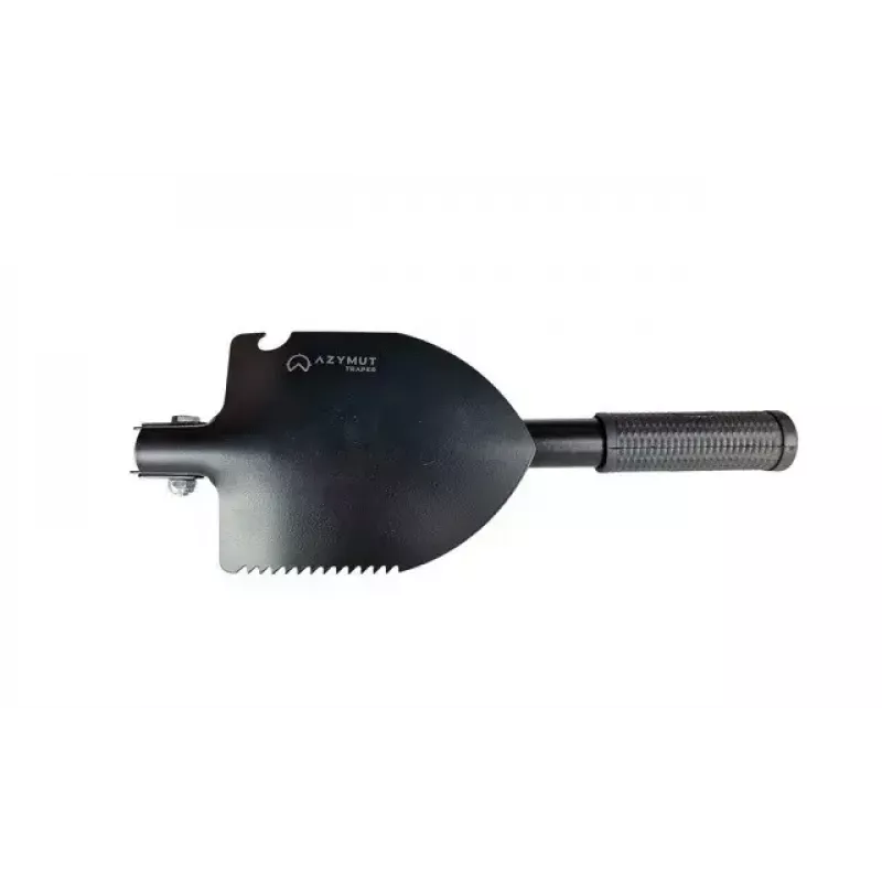 Sulankstomas taktinis kastuvas AZYMUT Trapper – nerūdijantis plienas, juodas, 410 mm, 565 g