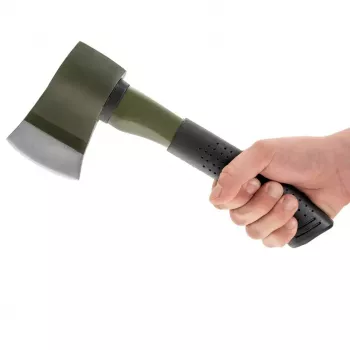 Kompaktiškas lauko kirvis Mil-Tec 15506000, nerūdijančio plieno ašmenys 4,6 mm, ilgis 280 mm
