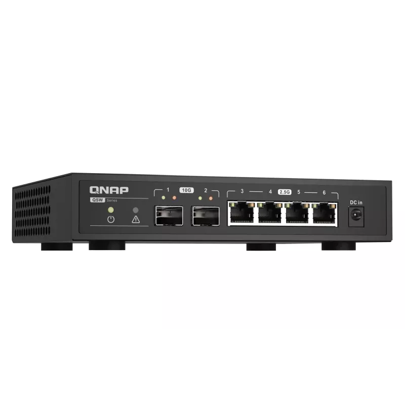 QNAP QSW-2104-2S tinklo jungiklis nevaldomas 2.5G Ethernet juodas