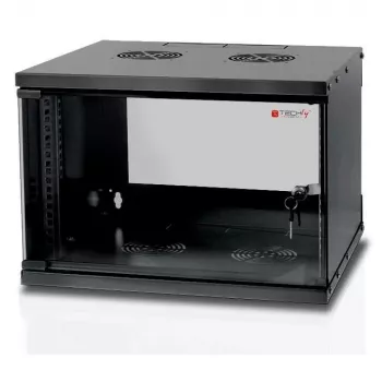 Techly sieninis stovo korpusas 19 inch 6U D320 juodas surinktas I-CASE EL-1006B32