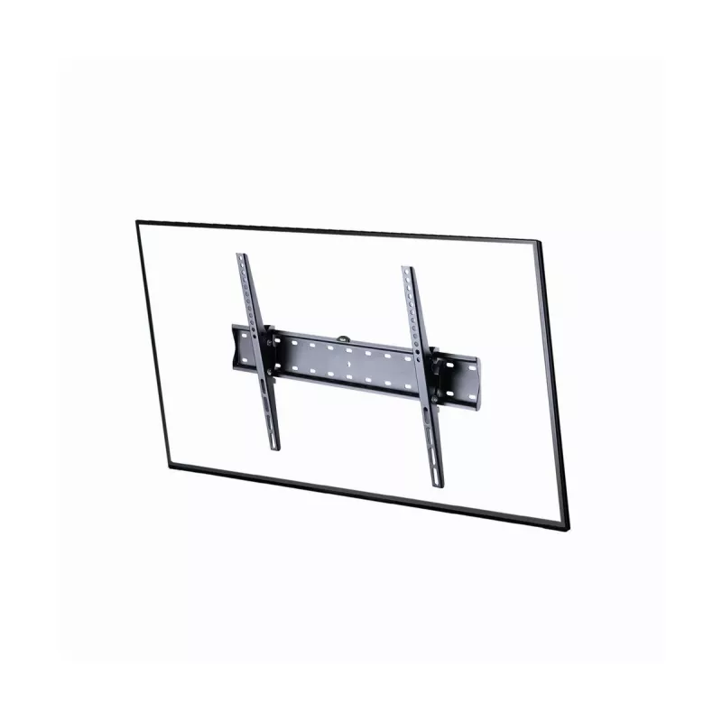 Gembird WM-70T-02 televizoriaus tvirtinimas prie sienos 37–70 colių ekranams, 40 kg apkrova, VESA 200×200–600×400, nuolydis ±12°, 5,3 cm iki sienos, plienas, juodos spalvos
