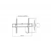 Gembird WM-70T-02 televizoriaus tvirtinimas prie sienos 37–70 colių ekranams, 40 kg apkrova, VESA 200×200–600×400, nuolydis ±12°, 5,3 cm iki sienos, plienas, juodos spalvos