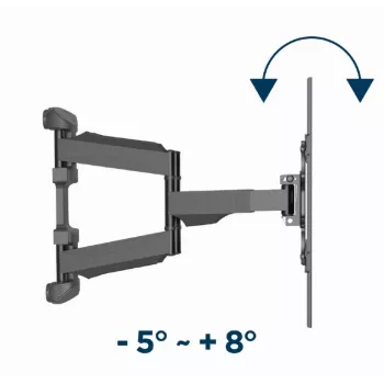 Sieninis TV laikiklis Gembird WM-75ST-01 32 inch–75 inch ekranams, VESA 600x400, 45,5 kg, reguliuojamas 4,9–49,1 cm, pakreipimas -5°–8°