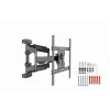 Sieninis TV laikiklis Gembird WM-75ST-01 32 inch–75 inch ekranams, VESA 600x400, 45,5 kg, reguliuojamas 4,9–49,1 cm, pakreipimas -5°–8°
