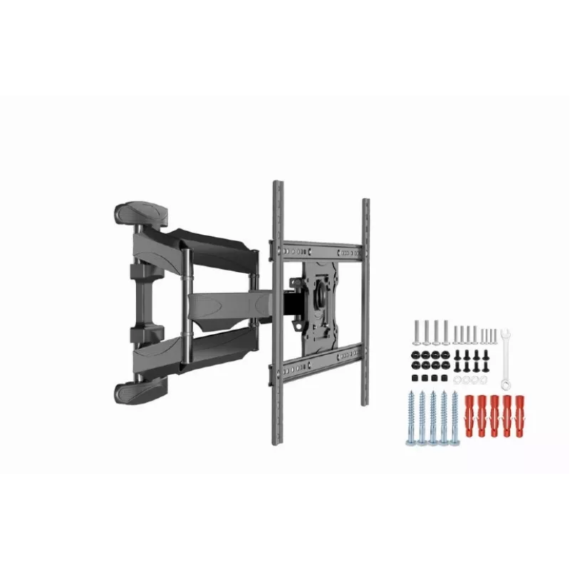 Sieninis TV laikiklis Gembird WM-75ST-01 32 inch–75 inch ekranams, VESA 600x400, 45,5 kg, reguliuojamas 4,9–49,1 cm, pakreipimas -5°–8°