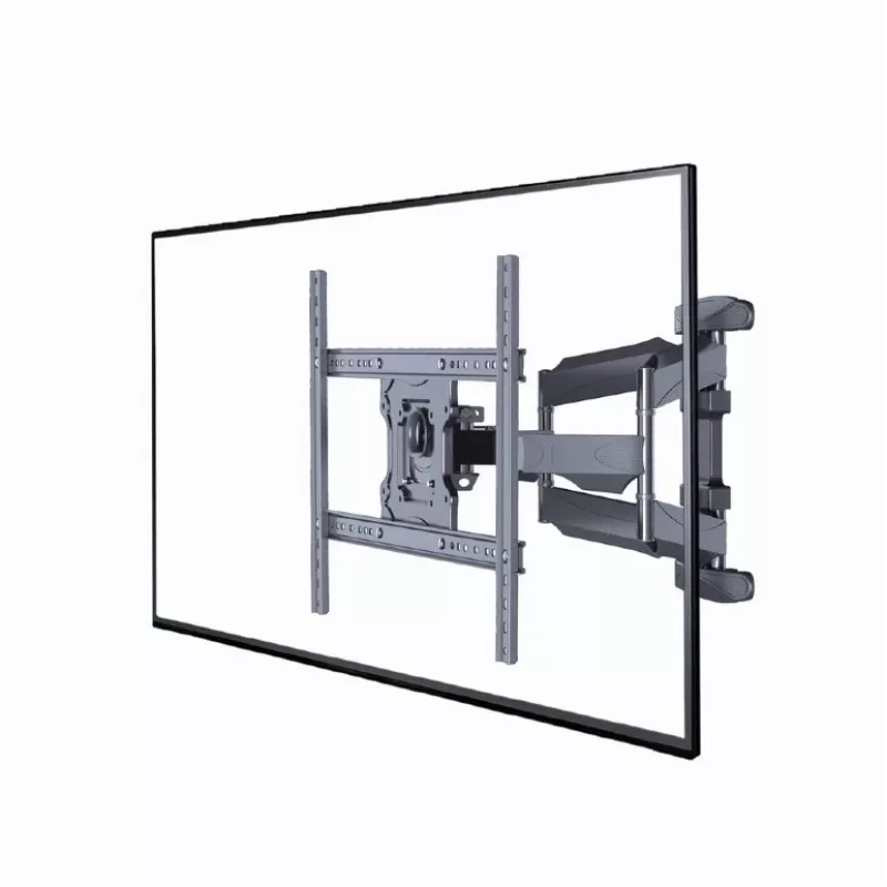 Sieninis TV laikiklis Gembird WM-75ST-01 32 inch–75 inch ekranams, VESA 600x400, 45,5 kg, reguliuojamas 4,9–49,1 cm, pakreipimas -5°–8°