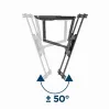 Sieninis TV laikiklis Gembird WM-75ST-01 32 inch–75 inch ekranams, VESA 600x400, 45,5 kg, reguliuojamas 4,9–49,1 cm, pakreipimas -5°–8°