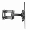 Sieninis TV laikiklis GEMBIRD WM-70ST-01, 37–70 colių, pakreipimas 0° iki -20°, pasukimas ±60°, VESA 200×200–600×400, max 35 kg, juodas