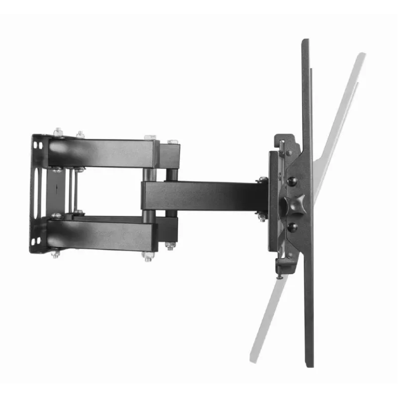 Sieninis TV laikiklis GEMBIRD WM-70ST-01, 37–70 colių, pakreipimas 0° iki -20°, pasukimas ±60°, VESA 200×200–600×400, max 35 kg, juodas