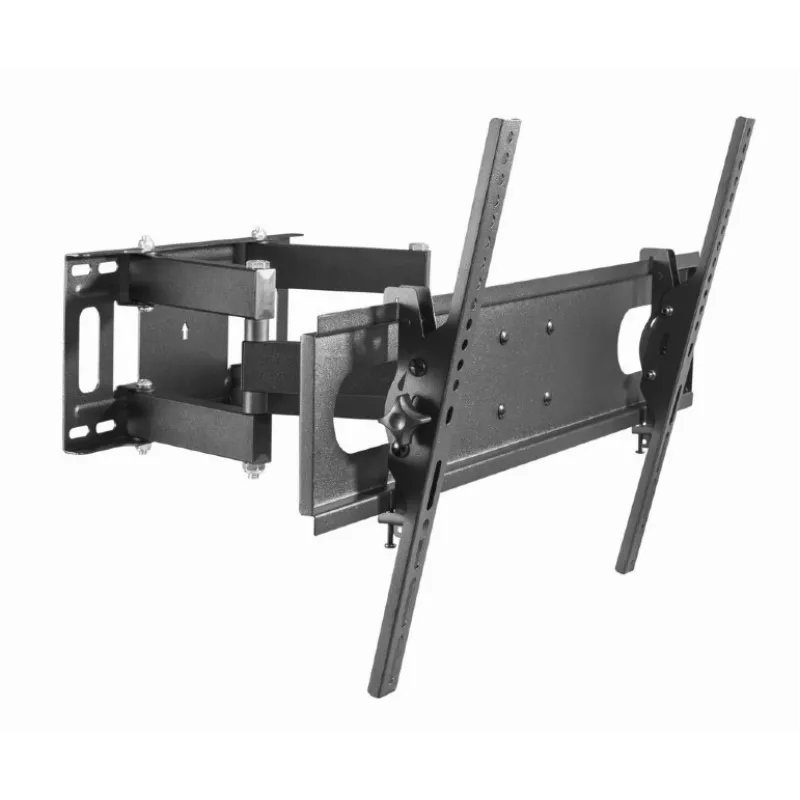 Sieninis TV laikiklis GEMBIRD WM-70ST-01, 37–70 colių, pakreipimas 0° iki -20°, pasukimas ±60°, VESA 200×200–600×400, max 35 kg, juodas