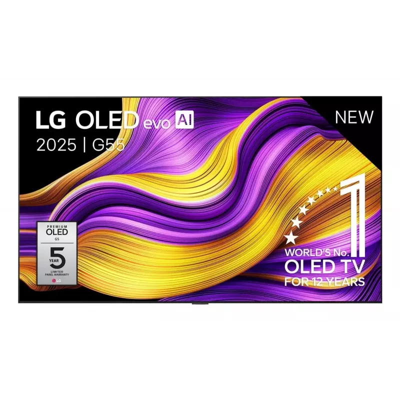 LG OLED evo AI OLED55G51LW televizorius 139,7 cm (55 col.) 4K Ultra HD Smart TV Wi-Fi juodas