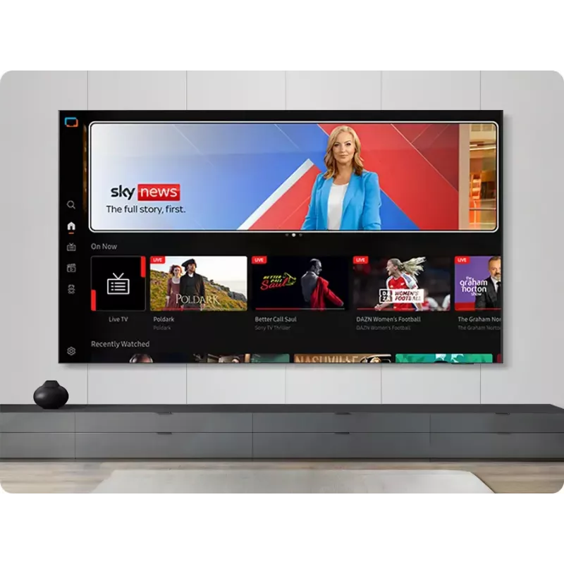 Televizorius Samsung 75 colių Neo QLED QN85F 4K UHD, Neo QLED, 3840×2160, Tizen, Wi‑Fi, HDMI×4, 75 col. (189 cm), sidabrinis