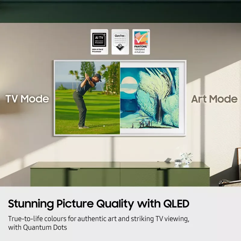 Televizorius Samsung QE65LS03FAUXXH 65 colių The Frame QLED 4K HDR Smart TV, 3840×2160, Tizen, 120 Hz