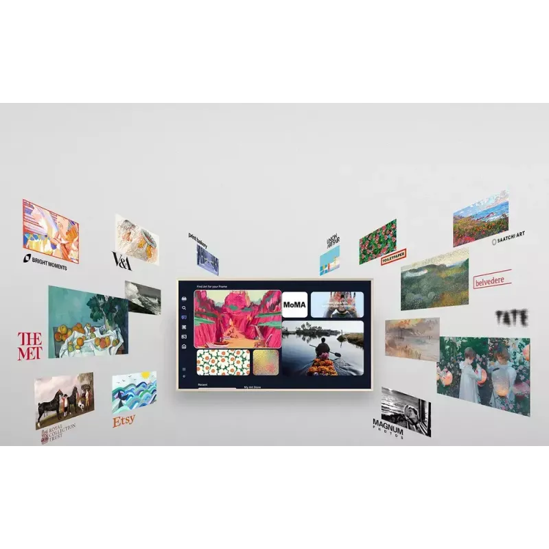 Televizorius Samsung QE65LS03FAUXXH 65 colių The Frame QLED 4K HDR Smart TV, 3840×2160, Tizen, 120 Hz