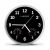 Sieninis laikrodis ESPERANZA EHC016K Lyon Black, 25 cm skersmuo, tylus mechanizmas, stiklinis dangtelis, plastikinis rėmelis