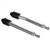 Analoginis manometras YATO YT-73022 0–20 bar, 75 mm ciferblatas, anglinis plienas, 0,5 m žarna, 4 žalvariniai adapteriai, dėklas