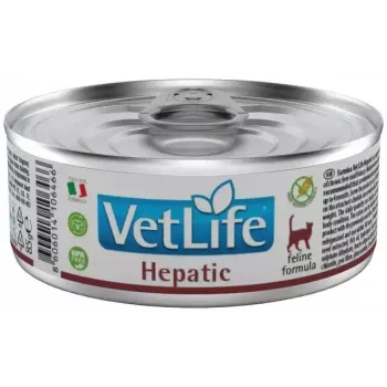 Šlapias ėdalas katėms Farmina Vet Life Natural Diet Cat Hepatic 85 g – kepenų palaikymui, vištiena, be grūdų, suaugusioms