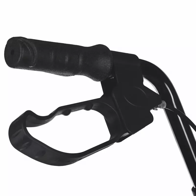 Reabilitacinis vaikštynė ActionMed CH100AM – lengvas aliumininis 4 ratų, reguliuojamas aukštis 700–937 mm, sėdynė 35×32 cm, maksimali apkrova 136 kg, sulankstomas