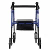 Reabilitacinis vaikštynė ActionMed CH100AM – lengvas aliumininis 4 ratų, reguliuojamas aukštis 700–937 mm, sėdynė 35×32 cm, maksimali apkrova 136 kg, sulankstomas