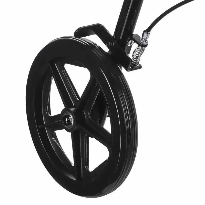 Reabilitacinis vaikštynė ActionMed CH100AM – lengvas aliumininis 4 ratų, reguliuojamas aukštis 700–937 mm, sėdynė 35×32 cm, maksimali apkrova 136 kg, sulankstomas