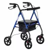 Reabilitacinis vaikštynė ActionMed CH100AM – lengvas aliumininis 4 ratų, reguliuojamas aukštis 700–937 mm, sėdynė 35×32 cm, maksimali apkrova 136 kg, sulankstomas