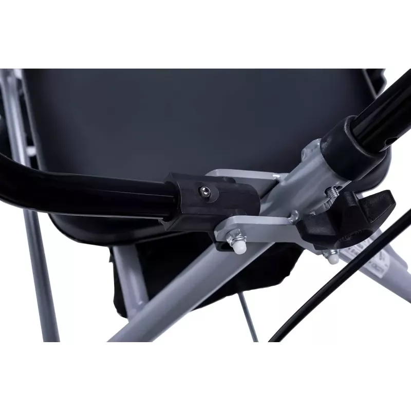 Vaikštynė / rollatorius MDH PPC035 su sėdyne ir krepšiu, aliuminis, sulankstoma, maks. apkrova 136 kg