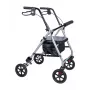 Vaikštynė / rollatorius MDH PPC035 su sėdyne ir krepšiu, aliuminis, sulankstoma, maks. apkrova 136 kg
