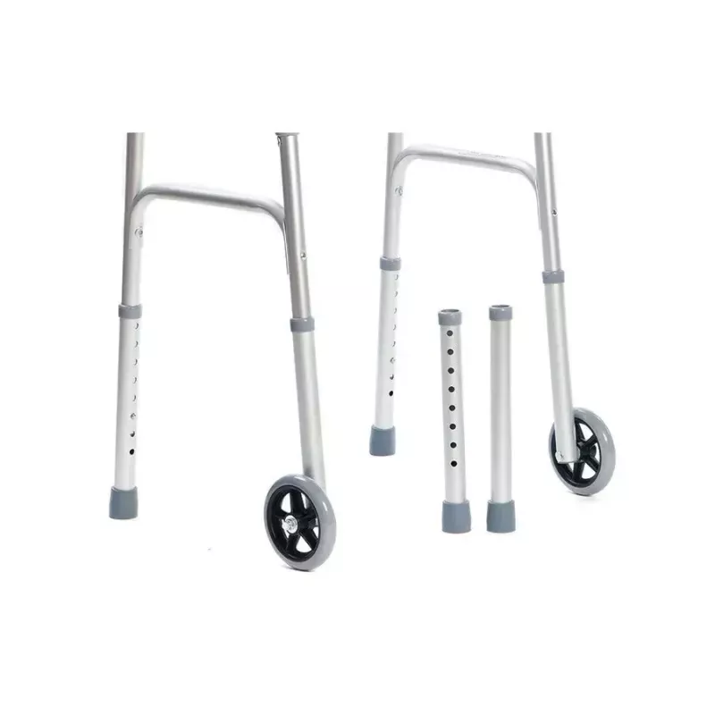 Vaikštynė VITEA CARE VCBP0031 aliumininė, reguliuojamas aukštis 82–100 cm, plotis 600 mm, maksimali apkrova 110 kg, 12 cm ratai