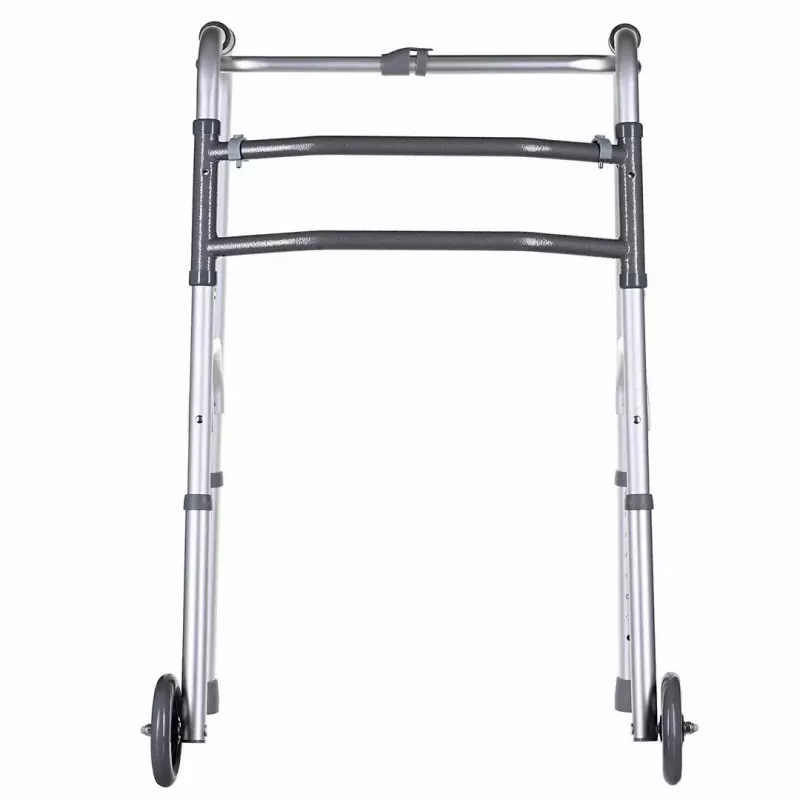 Vaikštynė VITEA CARE VCBP0031 aliumininė, reguliuojamas aukštis 82–100 cm, plotis 600 mm, maksimali apkrova 110 kg, 12 cm ratai