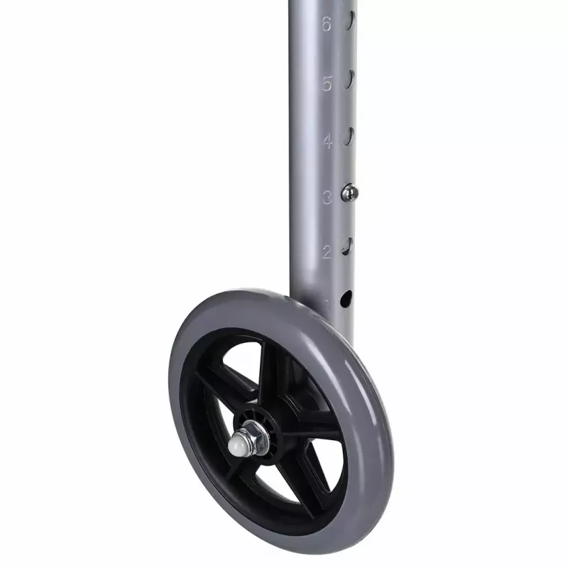 Vaikštynė VITEA CARE VCBP0031 aliumininė, reguliuojamas aukštis 82–100 cm, plotis 600 mm, maksimali apkrova 110 kg, 12 cm ratai