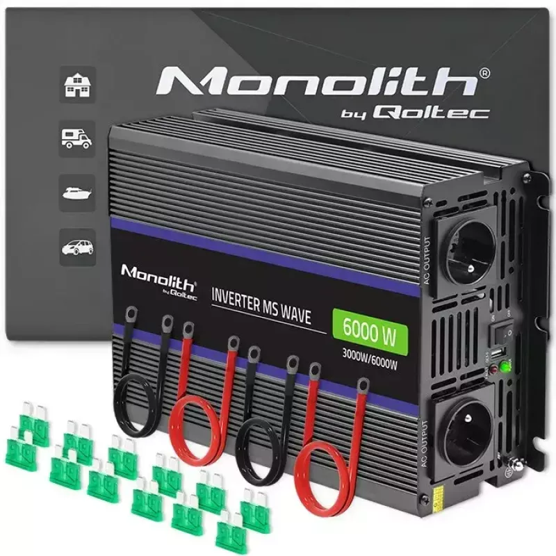 QOLTEC Monolith 6000 MS keitiklis 12V į 230V 6000W